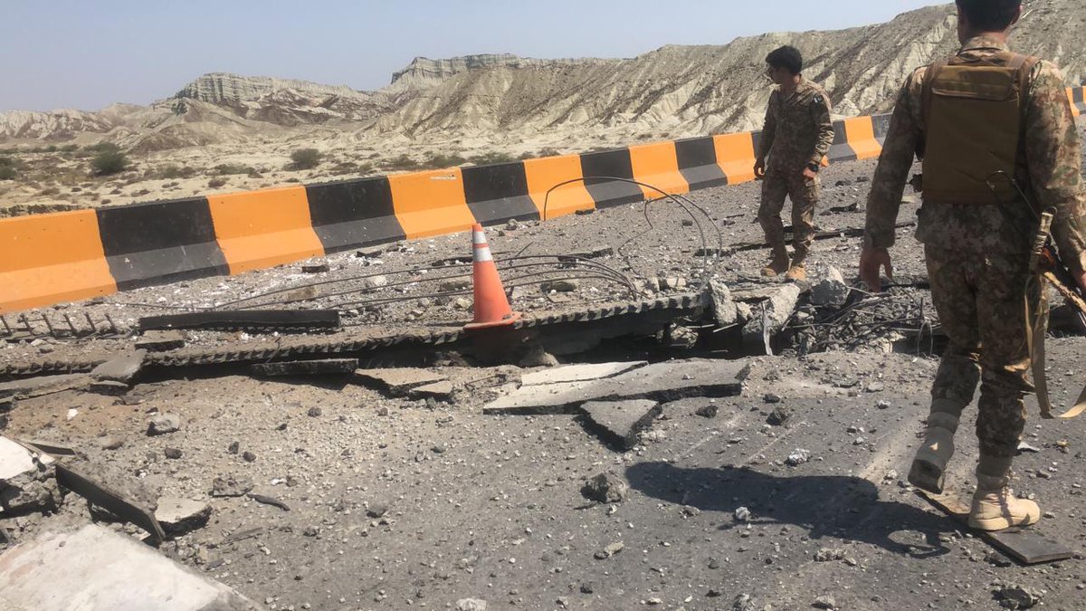 Military convoy targeted in a deadly bombing near Gwadar, Balochistan. As per initial reports, two reportedly killed and several wounded