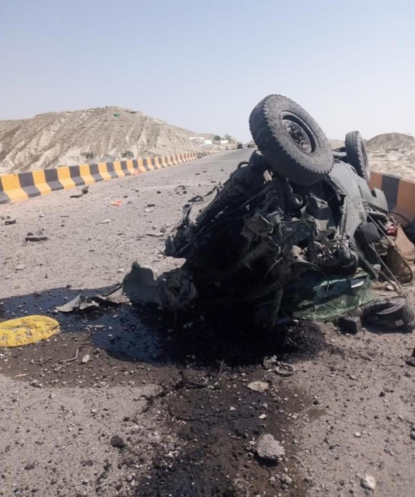 Military convoy targeted in a deadly bombing near Gwadar, Balochistan. As per initial reports, two reportedly killed and several wounded