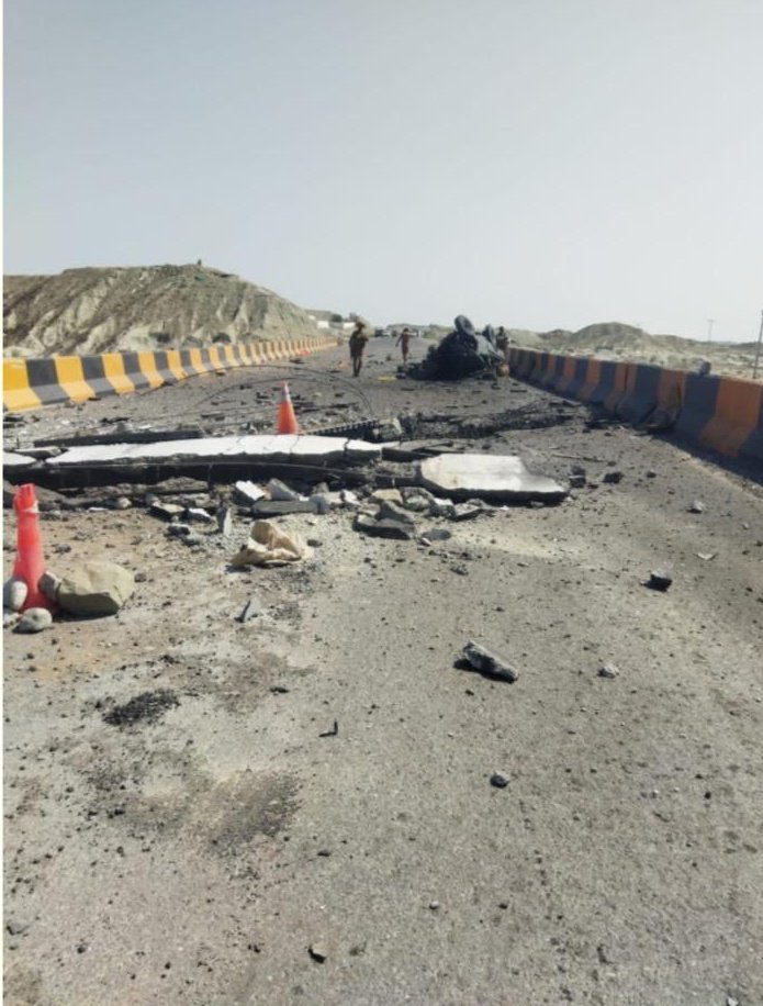 Military convoy targeted in a deadly bombing near Gwadar, Balochistan. As per initial reports, two reportedly killed and several wounded