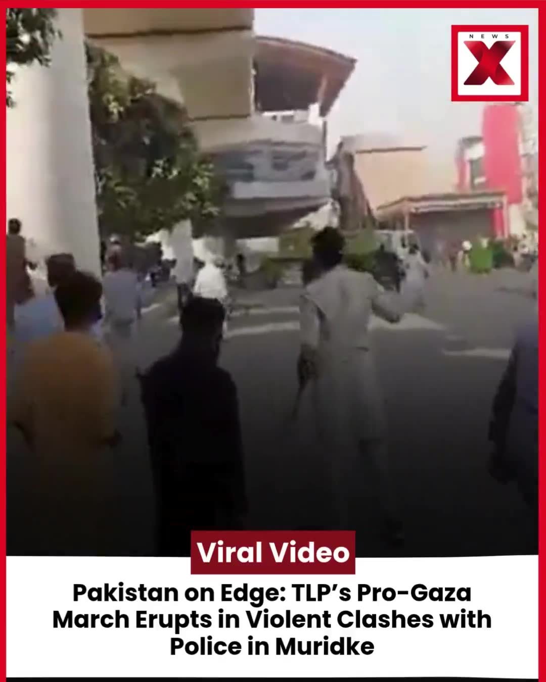 Tensions flared in Muridke as Tehreek-e-Labbaik Pakistan’s (TLP) Pro-Gaza rally turned violent, leading to fierce clashes with police. Authorities used tear gas to disperse protesters as chaos spread through the area. The situation remains tense amid growing unrest