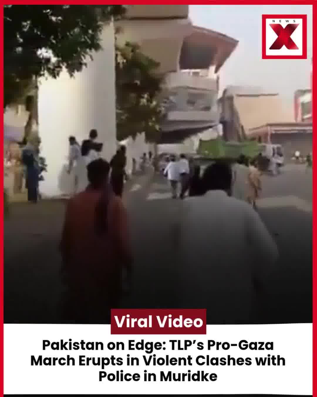 Tensions flared in Muridke as Tehreek-e-Labbaik Pakistan’s (TLP) Pro-Gaza rally turned violent, leading to fierce clashes with police. Authorities used tear gas to disperse protesters as chaos spread through the area. The situation remains tense amid growing unrest