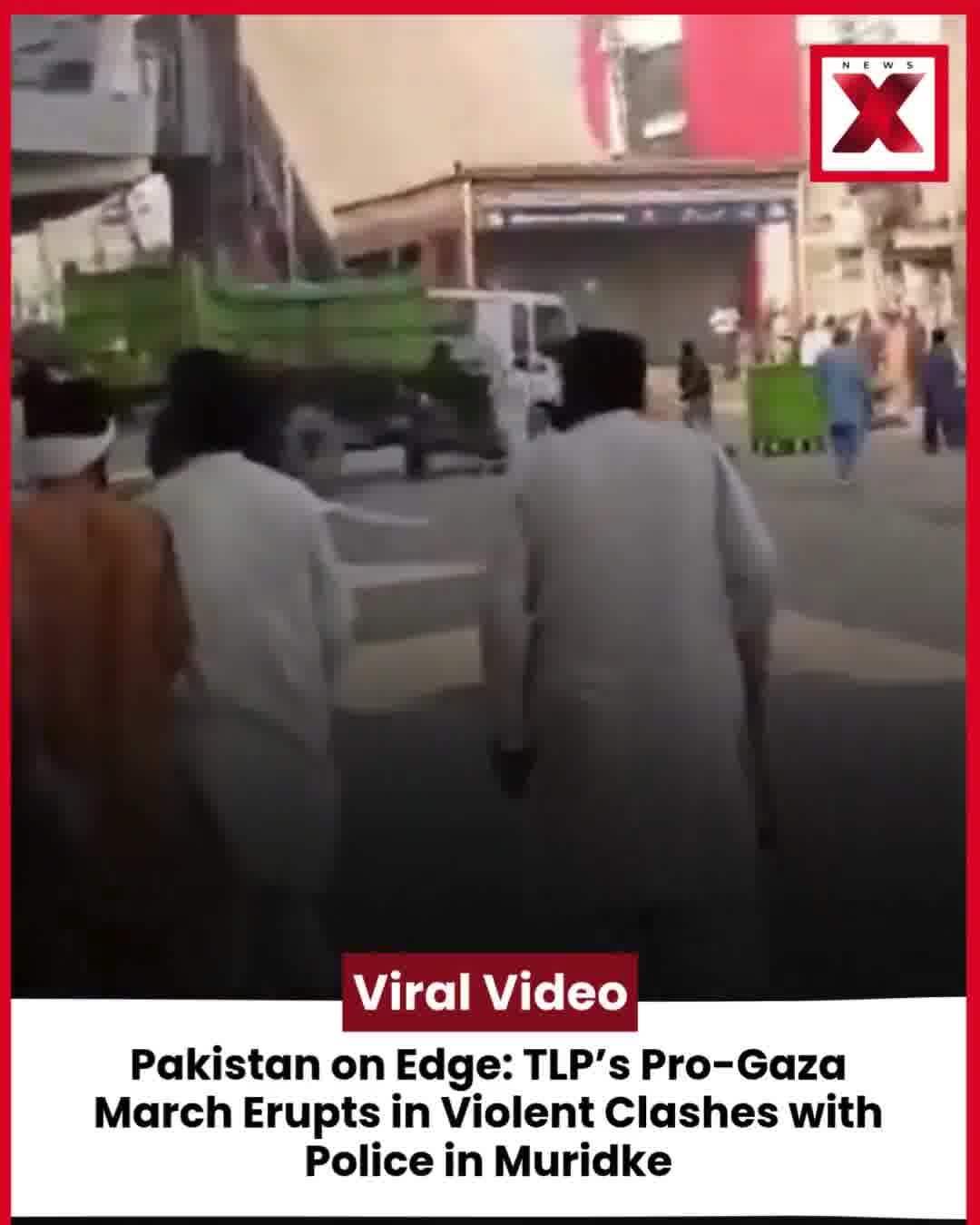 Tensions flared in Muridke as Tehreek-e-Labbaik Pakistan’s (TLP) Pro-Gaza rally turned violent, leading to fierce clashes with police. Authorities used tear gas to disperse protesters as chaos spread through the area. The situation remains tense amid growing unrest