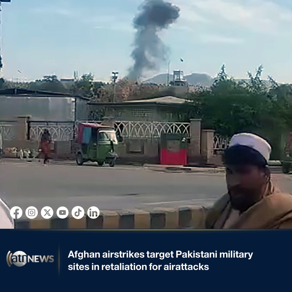 Afghan airstrikes target Pakistani military sites in retaliation for air attacks. In a retaliatory move following last night’s Pakistani military airstrikes, Afghanistan's Ministry of Defense announced that Afghan Air Forces conducted precision airstrikes early this morning on military sites in Kohat, Khyber Pakhtunkhwa.